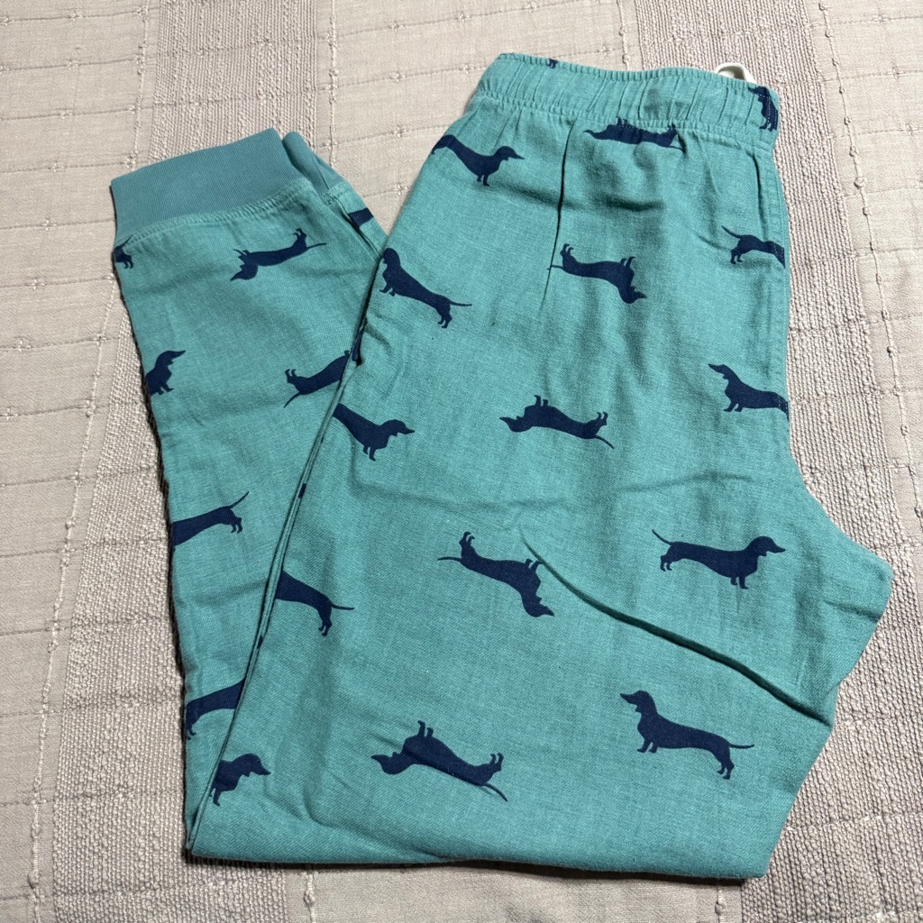 Old Navy Men's Teal Dachshund Print Pj Pants Size S